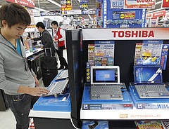 Összeomlott a Toshiba - nagy a gond