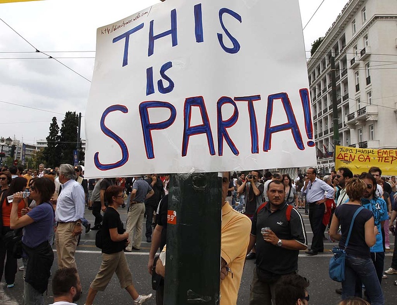 A görög megszorításnak örült a piac