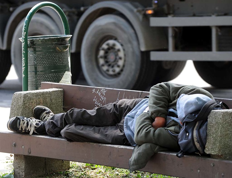 Nagyon sok a hajléktalan Magyarországon