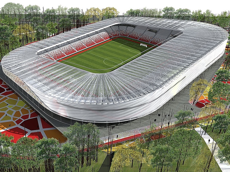 Kiemelt beruházás lett a debreceni labdarúgó-stadion
