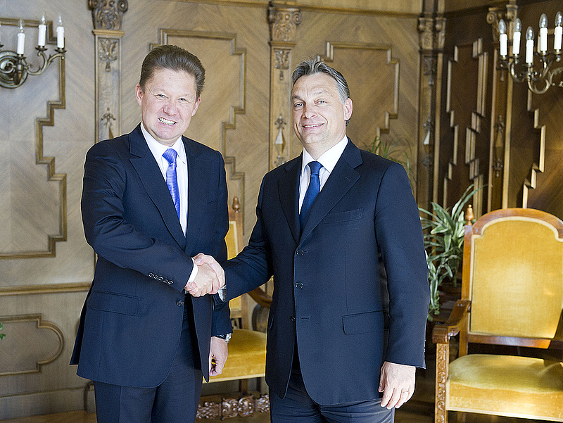 A Gazprom-főnökkel tárgyalt Orbán