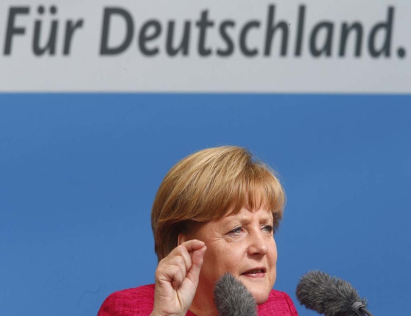 Merkel kosarat kapott a Zöldektől