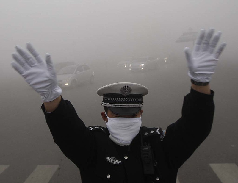 Már veszélyes a légszennyezettség Pekingben
