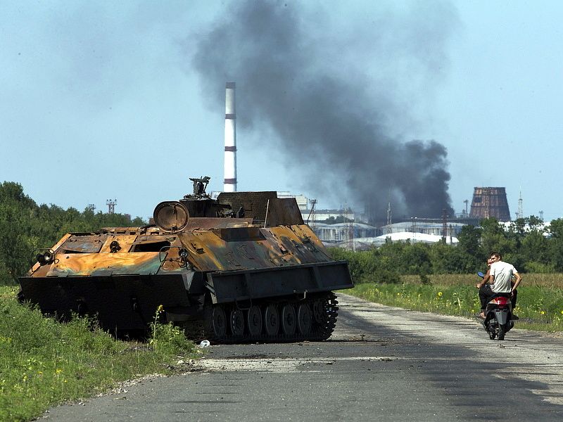 Aknásít az orosz hadsereg Kelet-Ukrajnában