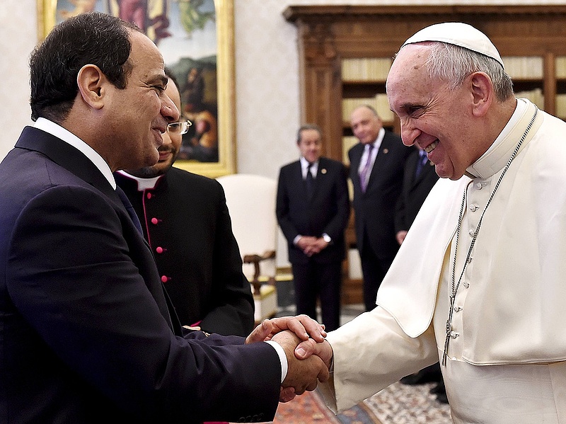 Erről tárgyalt Ferenc pápa az egyiptomi elnökkel