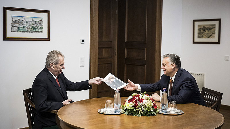 Orbán Viktor találkozott a cseh államfővel