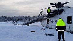 Légibaleset ért egy orosz helikoptert, sokan megsérültek
