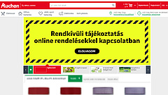 Újabb rendkívüli tájékoztatás a magyar Auchantól - átmenetileg nem fogad több megrendelést az online bolt