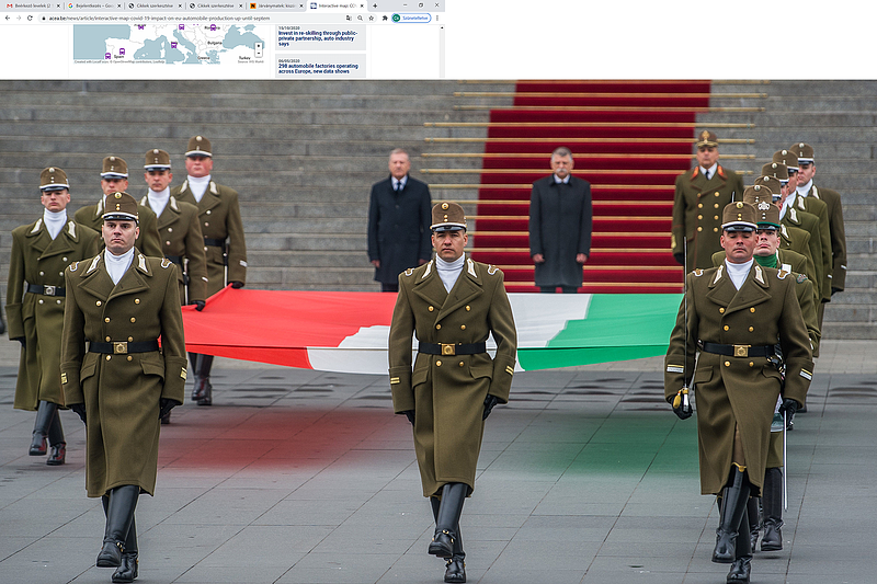 Magyarország ünnepel - felhúzták a nemzeti lobogót