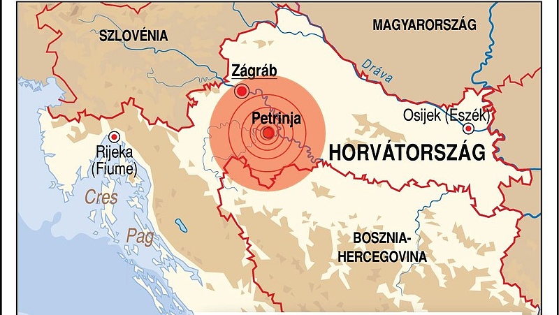 Halálos áldozata is van a keddi horvát földrengésnek - Magyarországon is érezni lehetett (frissítve)