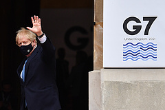 G7-csúcs: Boris Johnson a járványról és az észak-írországi szabályozásról is beszélt
