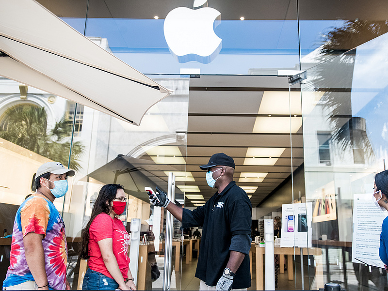 Tömeges fertőzés miatt kellett bezárni egy Apple boltot