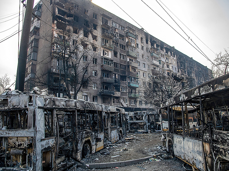 Borzalmas pusztulást okozott Ukrajnában az orosz invázió