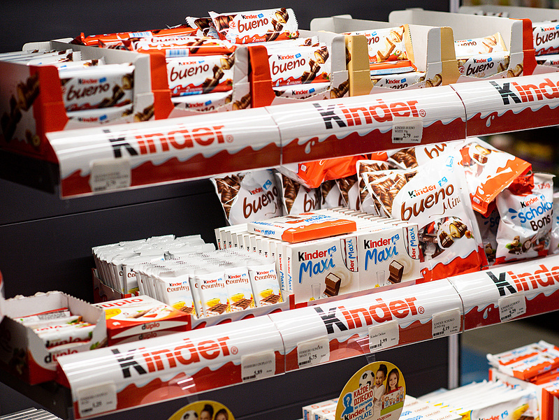 Szalmonellaügy: megszólalt a Ferrero, a Kinder termékek gyártója 