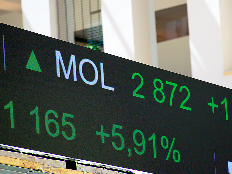 Pénteken jelent a Mol, a részvénye 3000 forintra esősödött