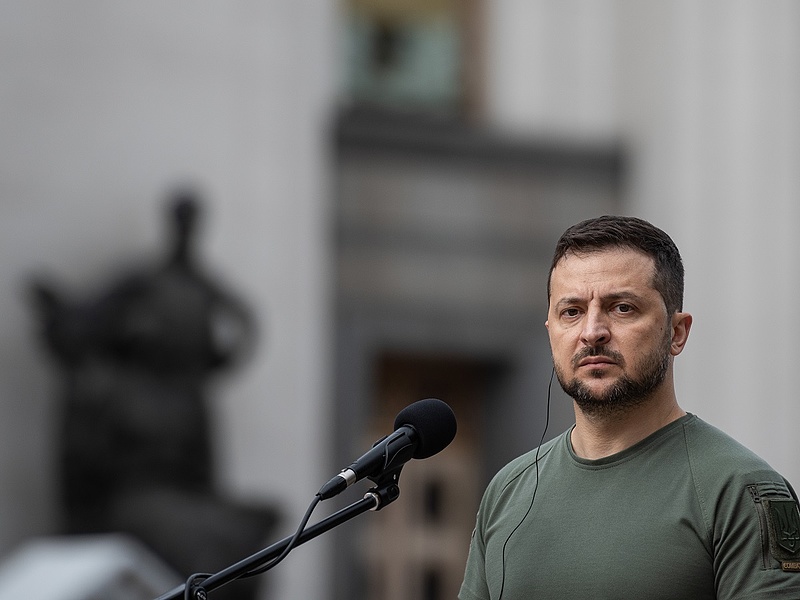 Volodimir Zelenszkij: Örülök, hogy a gyerekeim Ukrajnában vannak
