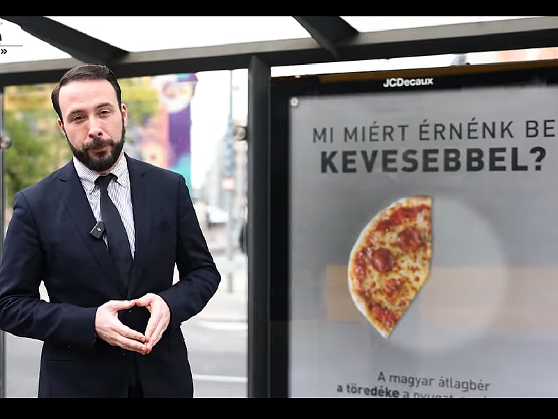 A magyar béreket demonstráló, csonka pizzák lepik el az utcákat