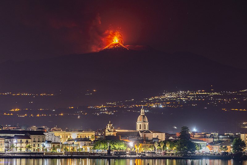 Leállították a légi közlekedést az Etna kitörése miatt