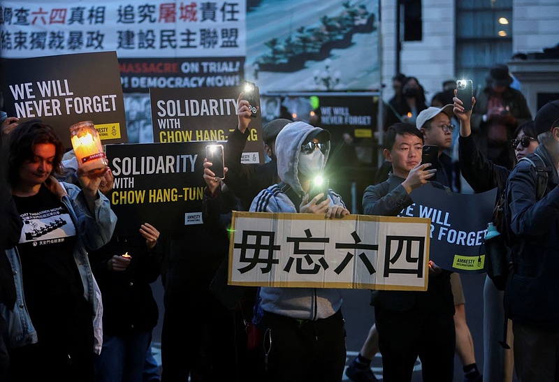 Tiananmen évfordulóján kéttucatnyi megemlékezőt állítottak elő Hongkongban