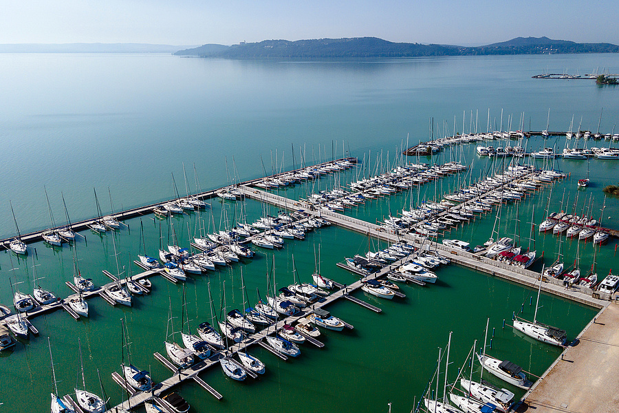 A Balaton 2023. szeptember közepén.