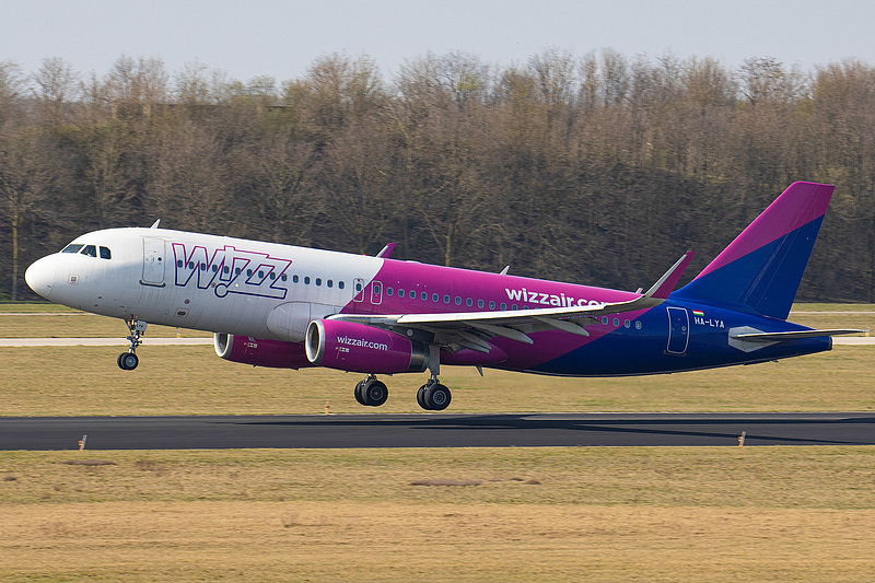 Wizz Air: 2024 elején 45 géppel kevesebb
