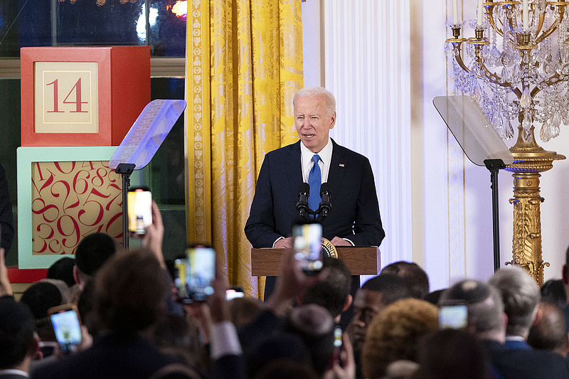 Joe Biden masszívan kiállt Izrael mellett a hanuka ünnepén