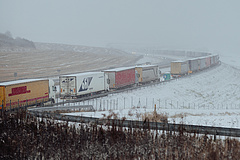 Véget ért a szlovák kamionos blokád az ukrán határnál