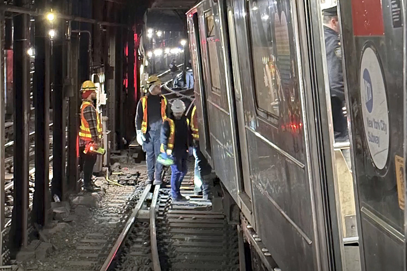 Összeütközött két szerelvény a New York-i metróban