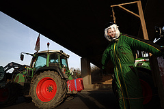 Galéria: Párizsra hurokként fonódnak a dühös gazdák traktorjai