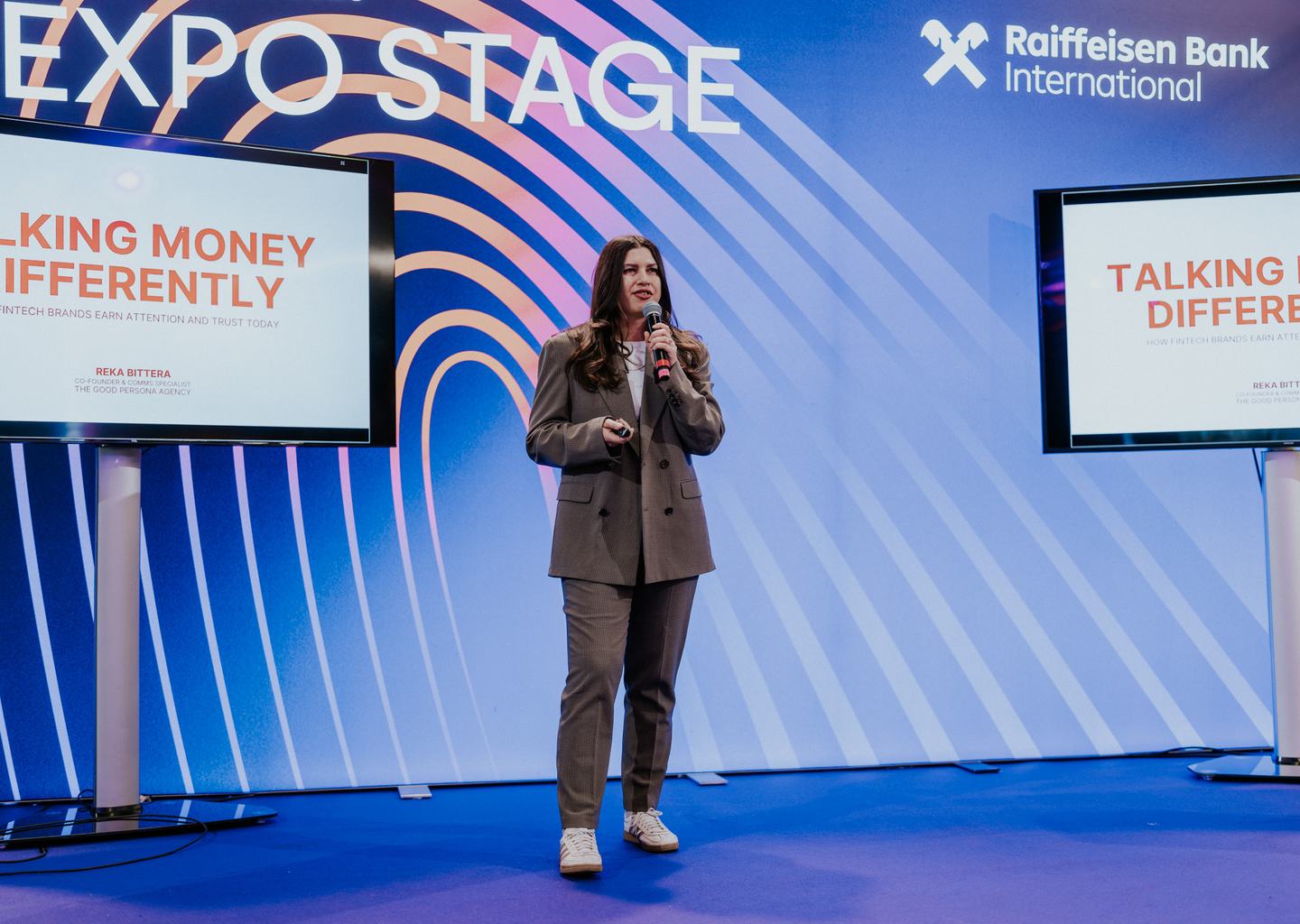 Bittera Réka, a The Good Persona társalapítója a zágrábi Money Motion konferencián