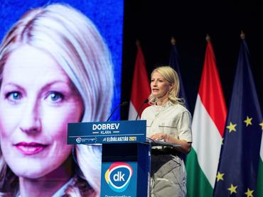 Jószai Teodóra a Demokratikus Koalíció (DK) XI. kongresszusán 2021. augusztus 29-én