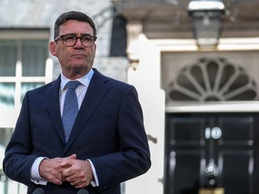 Andy Burnham újonnan kinevezett brit miniszterelnök beszédet mond hivatalba lépését követően a Downing Street 10. előtt Londonban, 2026. július 20-án. REUTERS/Isabel Infantes