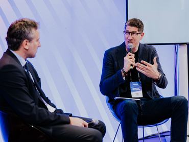 Damjan Rudez, a Sofascore globális partnerségekért felelős vezető tanácsadója a zágrábi Money Motion konferencián.