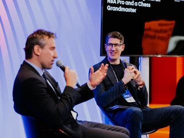 Damjan Rudez, a Sofascore globális partnerségekért felelős vezető tanácsadója a zágrábi Money Motion konferencián.