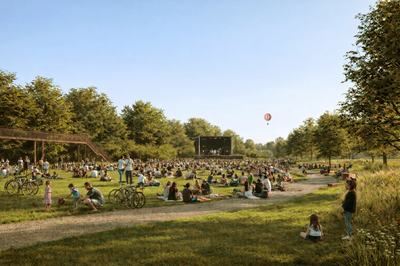 A Coldefy-csapat (CITYFÖRSTER, Sporaarchitects, TREIBHAUS és Marko and Placemakers) győztes terve