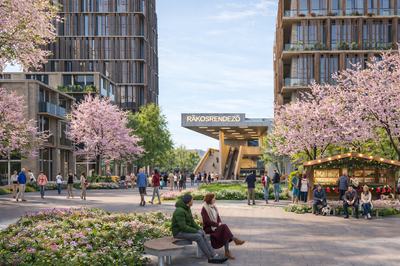 A Coldefy-csapat (CITYFÖRSTER, Sporaarchitects, TREIBHAUS és Marko and Placemakers) győztes terve