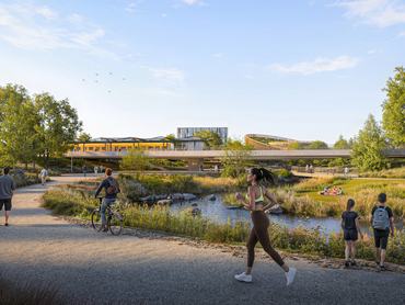 A Coldefy-csapat (CITYFÖRSTER, Sporaarchitects, TREIBHAUS és Marko and Placemakers) győztes terve