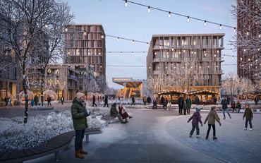 A Coldefy-csapat (CITYFÖRSTER, Sporaarchitects, TREIBHAUS és Marko and Placemakers) győztes terve