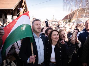 Magyar Péter és Lőrincz Viktória