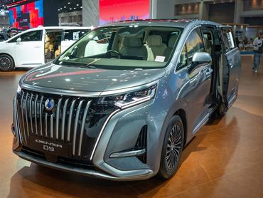 BANGKOK, THAILAND - 2026/03/24: A Denza D9 electric MPV is seen at the BYD booth of the 47th Bangkok International Motor Show at the IMPACT Challenger Hall. Around 45 car and motorcycle makers attend the show. This year, the theme is "THE ICONIC SYNCHRONICITY", signifying the seamless integration of automotive innovation, advanced technology, and unique design. (Photo by Patrick Chengzhi Wang/SOPA Images/LightRocket via Getty Images)