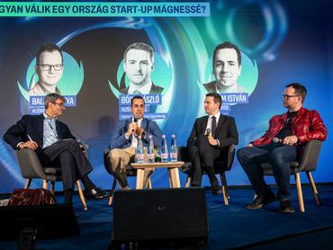 Cséfalvay Zoltán, Lám István, Bódis László és Balogh Petya kerekasztal beszélgetése az InnoSummit 2026 konferencián
