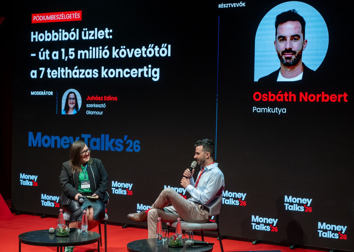 Osbáth Norbert, a Pamkutya társalapítója a Money Talks '26 konferencián.