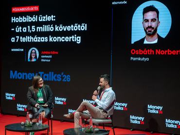 Osbáth Norbert, a Pamkutya társalapítója a Money Talks '26 konferencián.