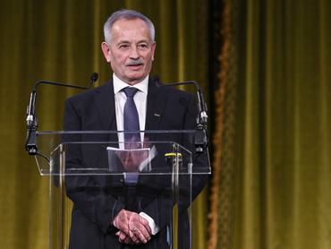 Budapest, 2025. december 10.Koji László, az Építési Vállalkozók Országos Szakszövetsége (ÉVOSZ) elnöke beszédet mond az ÉVOSZ évzáró ünnepi közgyûlésén a Pesti Vigadóban 2025. december 10-én.MTI/Purger Tamás