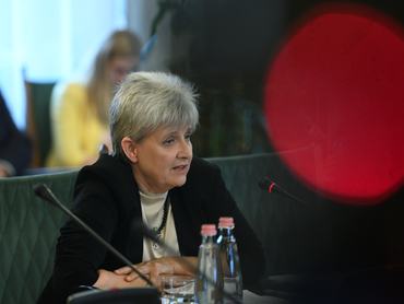 Lannert Judit oktatási és gyermekügyi miniszterjelölt kinevezés előtti meghallgatásán az Országgyűlés oktatási bizottságának ülésén az Országházban 2026. május 11-én