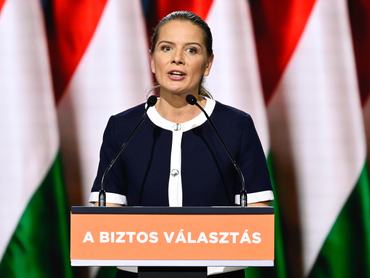 Király Nóra a Fidesz budapesti kongresszusán 2026. január 10-én