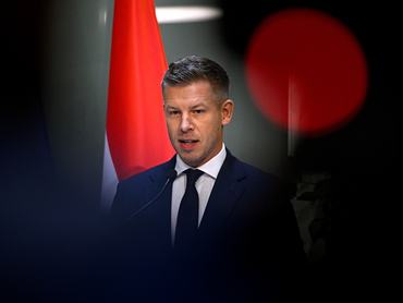 Budapest, 2026. június 11.Magyar Péter miniszterelnök a Miniszterelnökségen tartott kormányszóvivõi sajtótájékoztatón 2026. június 11-én.MTI/Hegedüs Róbert