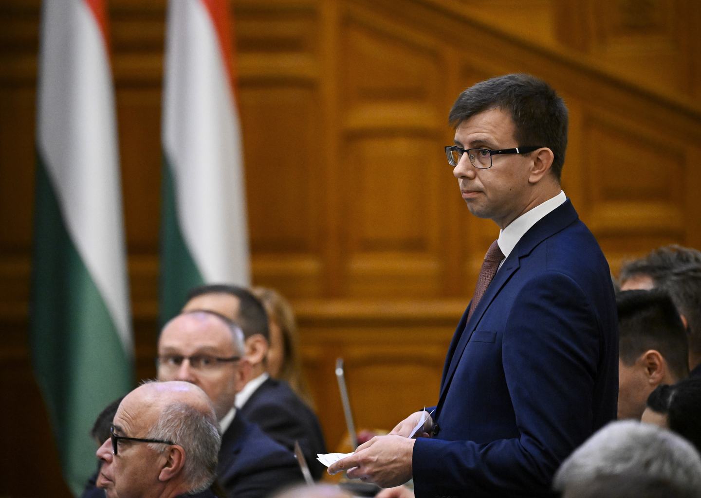 Bóka János, a Fidesz frakcióvezető-helyettese Magyar Péter miniszterelnök napirend előtti felszólalására reagál az Országgyűlés rendkívüli ülésén 2026. július 20-án.