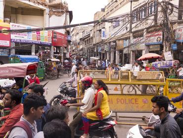 Forgalom Delhi óvárosában