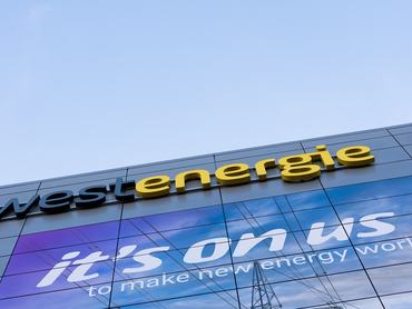 25 February 2026, North Rhine-Westphalia, Essen: View of the corporate headquarters of the energy group Eon and Westenergie before the start of the annual press conference. Photo: Rolf Vennenbernd/dpa (Photo by Rolf Vennenbernd/picture alliance via Getty Images)